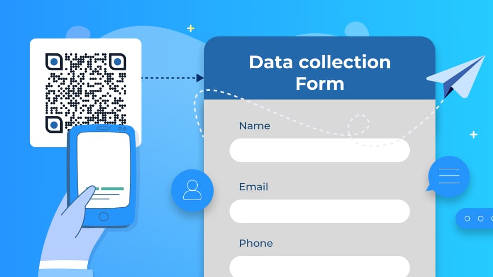 best usage for qr code like data collection form with qr code.