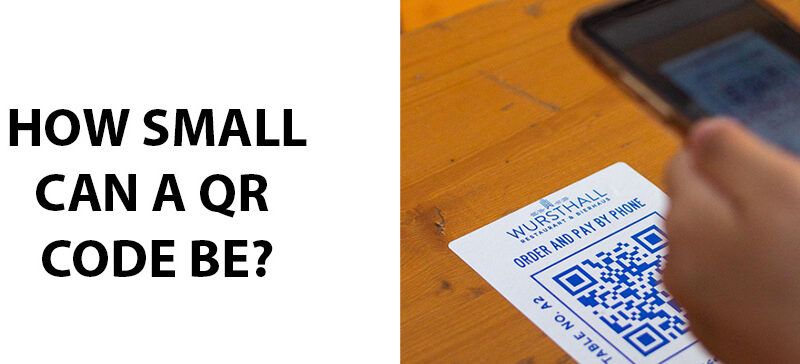 how small can a qr code be?