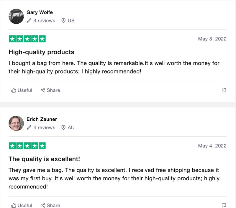 Positive Review on Product