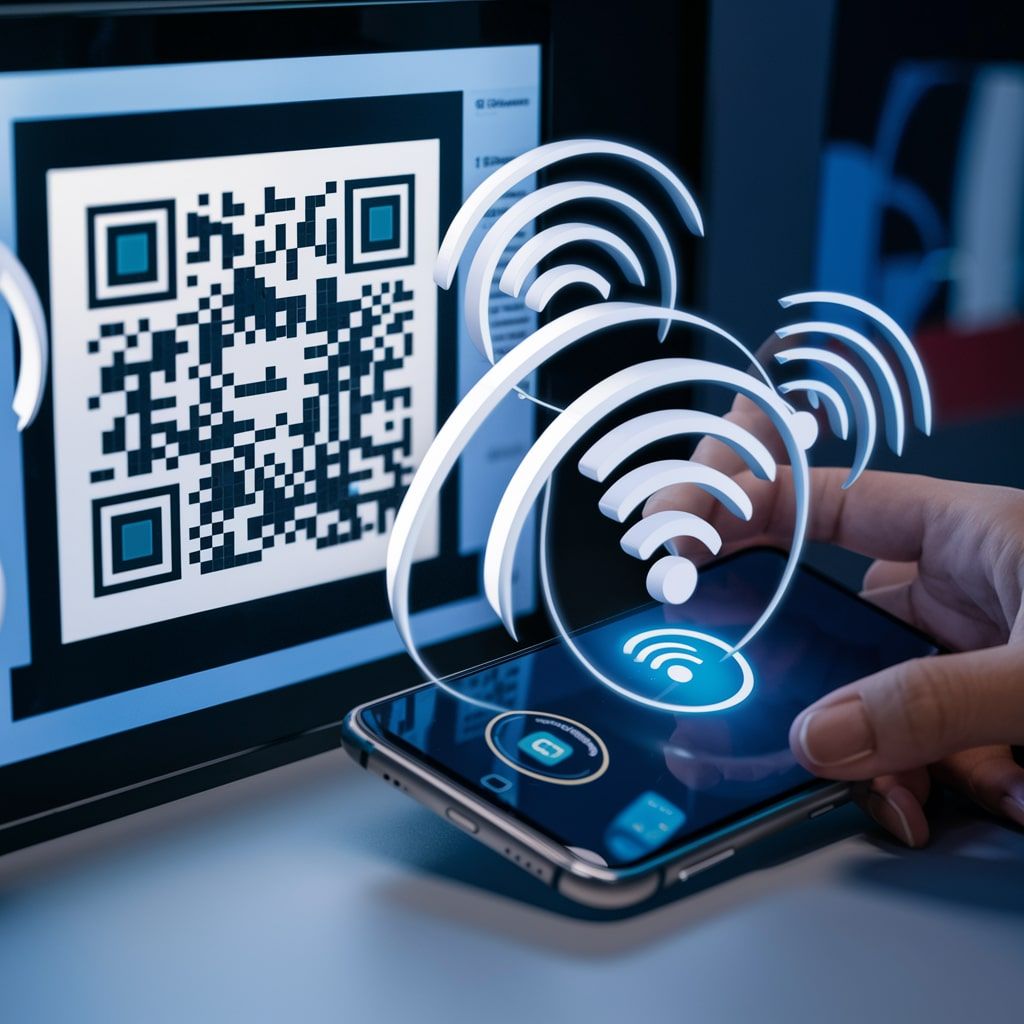 QR Code scanning process for Wifi