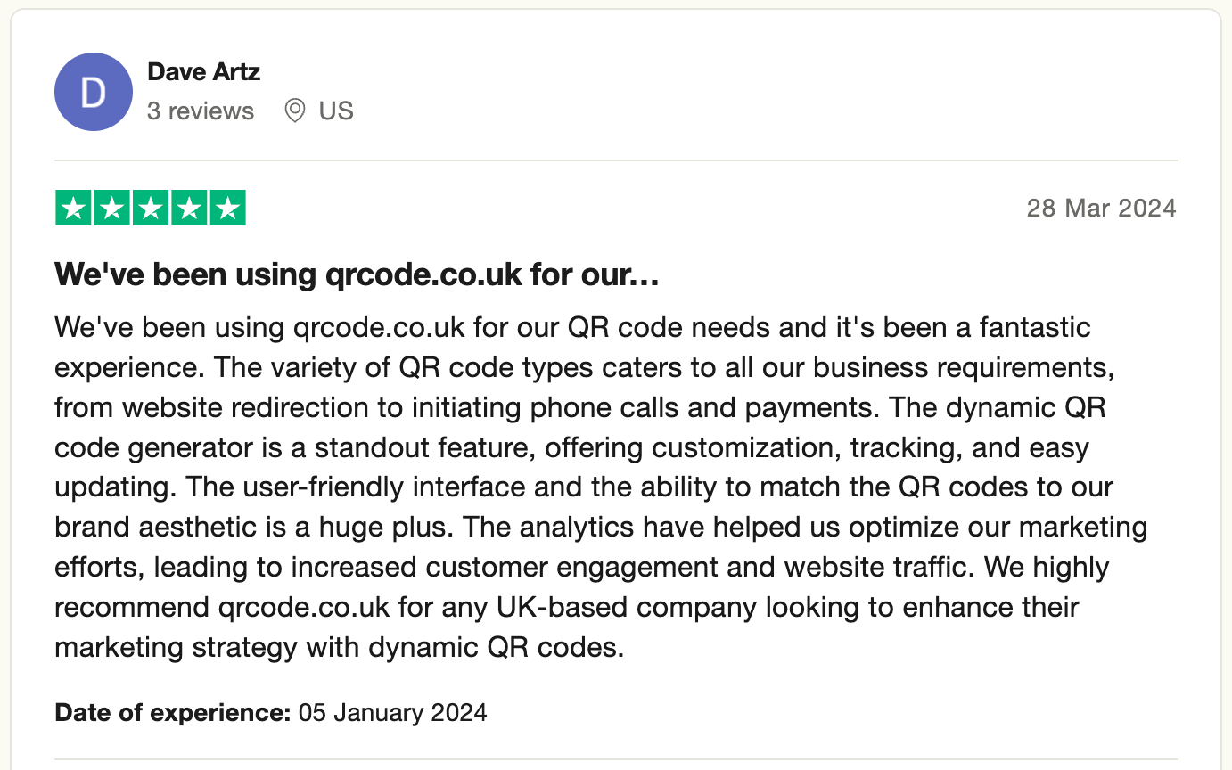 qrcode.co.uk reviewing