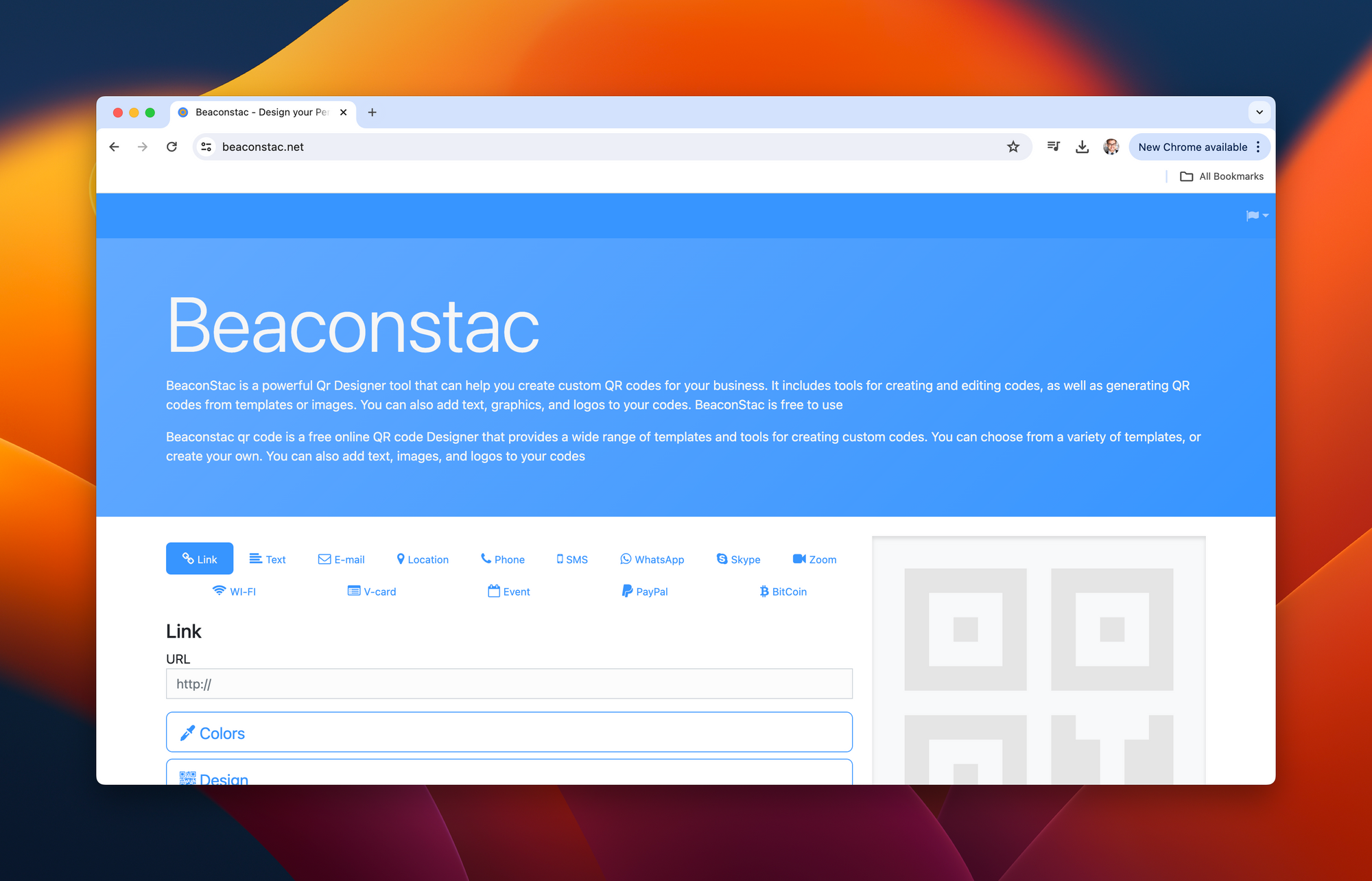 Beaconstac Homepage