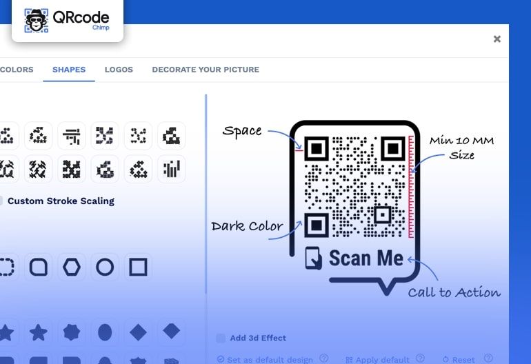 qr code chimp features