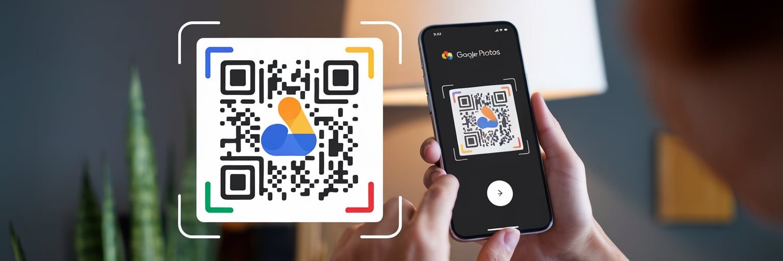 Google Photos QR Code Scanning