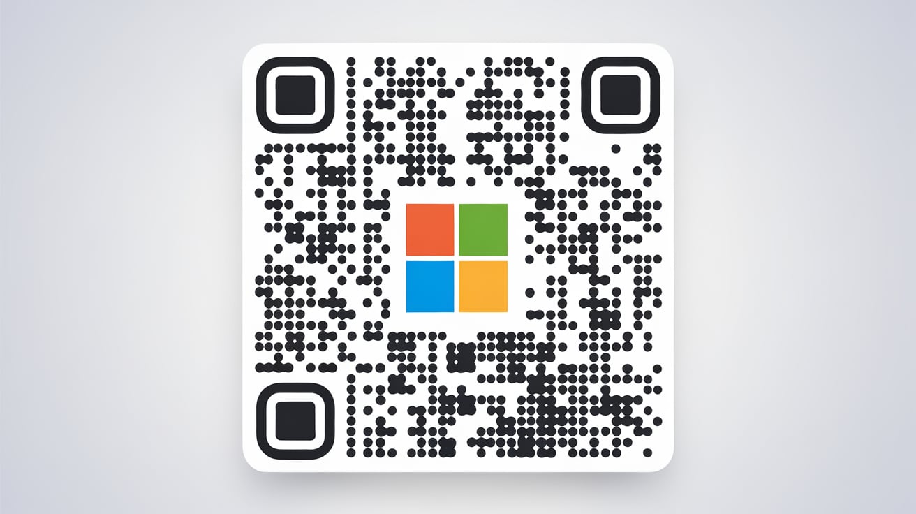 QR code with a visible logo inside