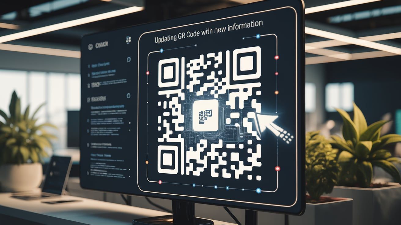 dynamic QR code being updated with new information