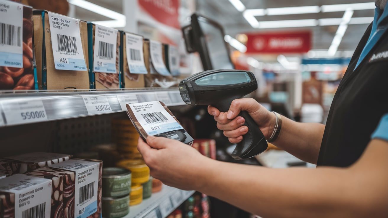 image showing barcodes being used in the retail