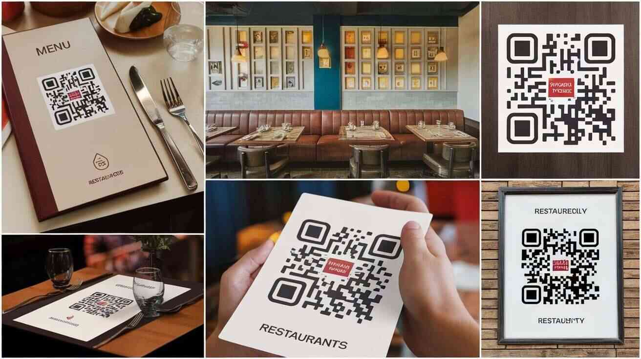 QR codes application in numerous aspects of a restaurant's operations
